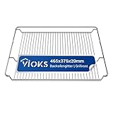 VIOKS Grillrost Edelstahl 465x375mm Ersatz für Bosch 00574876 HEZ334000...