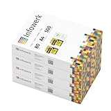 Infowerk Druckerpapier Kopierpapier 2000 Blatt 4 x 500 A4 80g Premium Weiß...