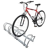 VOUNOT Fahrradständer, für 4 Fahrräder, Boden und Wandmontage,...