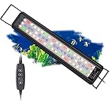 Aquarium LED Beleuchtung, Vollspektrum Aufsatzleuchte Aquarium Lampe mit...