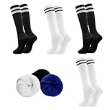 HYCLES 4 Paar Fußballsocken Kinder Stutzen Kinder Fußballsocken für...