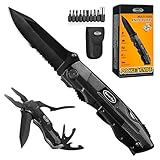 RoverTac Taschenmesser, 15-in-1 Multitool mit Zange, Flaschen- &...