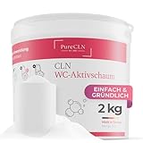 PureCLN WC Aktivschaum Professional I 2kg WC Pulver I WC Schaumreiniger...