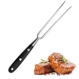 TNSLAND Fleischgabel Edelstahl mit Griff - 30cm Tranchiergabel, Grillgabel...