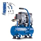 Scheppach HC08Si Ultra Silent Kompressor klein inkl. 14-tlg Zubehörset |...