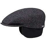Stetson Kent Ohrenklappen Flatcap Herren - Schiebermütze mit Klappen für...