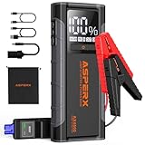 AsperX Starthilfe Powerbank 4500A 12V(Bis zu Alle Benzin oder 10,0 L...