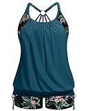 Holipick Tankini-Badeanzüge für Damen, zweiteilig, Bauchkontrolle,...