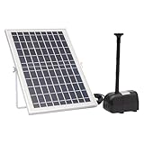Solar Springbrunnen Solarmodul Springbrunnenpumpe 17 V/10 W Wasserpumpe...