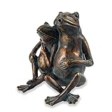 Wasserspeier Figur Froschpaar aus Kunststein - (L x B x H): ca. 200 x 150 x...