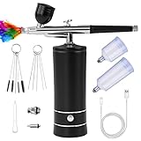 Ykall Tragbares Airbrush Set mit Kompressor, Multifunktionale Handheld...