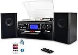 DIGITNOW! Bluetooth Viny Plattenspieler Plattenspieler für CD, Kassette,...