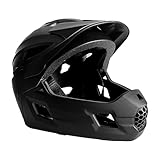 Crazy Safety Schwarzer Fullface Helm | Für Mountainbike, BMX, Skateboard |...