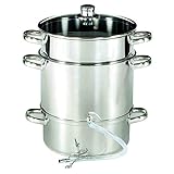 Krüger ES Edelstahl-Fruchtentsafter 'Mainau', 27 x 28 x 34 cm, Innen Matt,...