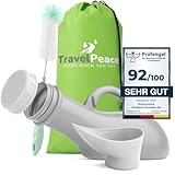 TRAVELPEACE® - Urinflasche - 3in1 Komplett Set - mit Komfort...