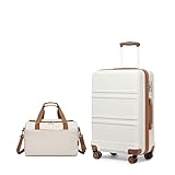 KONO 55cm Handgepäck-Koffer Trolley Set 2 Teilig Gepäcksets, Kleiner...