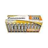 Panasonic, AAA batterien, 30 Stück, Micro, LR03, Alkaline, 1.5V,...