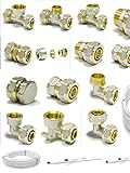 Schraubfitting Fittings Quetsch Verbundrohr Aluverbundrohr 16 20 DVGW...