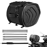 Frfik Hecktasche - Motorrad Rücksitz Hecktasche 31cm Motorrad Gepäckrolle...