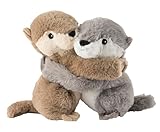 Warmies® Wärmekissen/Stofftier 'Kuschelfreunde Otter 2er Set' Hirse...