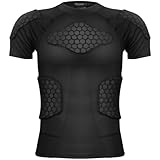 Zicac Sports Compression Shirt, Atmungsaktiv Stoßschutz Sport Tshirts...