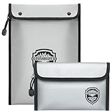ISLANDSAFE Feuerfeste Dokumententasche, wasserdichte Geldtasche mit...