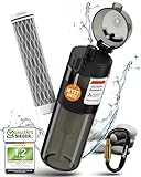BERGKVIST® Outdoor Wasserfilter Flasche FJÄLLKLAR (500 ml) - Trinkflasche...