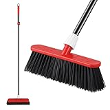 Mitclear Gartenbesen für Schwere Aufgaben mit Teleskopstiel(145cm),...
