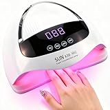 500 W UV/LED-Nagellampe – 90-LED-Nageltrockner für schnelles Aushärten...