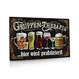 Putuo Decor Lustige Bar Zeichen, Gruppen-therapie hier wird praktiziert,...