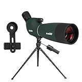 Svbony SV28PLUS Spektiv für Zielschießen, 25-75×70mm BAK4 A5 Weinrotes...