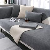 BohrenCL Chenille Sofabezug, Sofaschoner rutschfest, Sofadecke, Couchdecke...