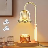Philorn Kerzenwärmer Lampe mit Dimmer, Timer und 2 Glühbirnen, Flower...