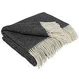 LYHome Kaschmir Decke mit Merino - Luxus Tagesdecke Kuscheldecke Wolldecke...