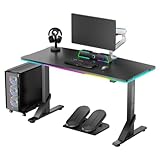 ULTRADESK - Iron - Computertisch, Schreibtisch für Gaming Monitor, Gaming...