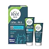 Veet Men Intim-Haarentfernungs-Set - Enthaarungscreme für den...