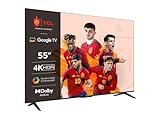 TCL 55P639 LED Fernseher, 4K UHD, Smart TV, Google TV, HDR 10, Dynamic...
