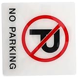 SAFIGLE Selbstklebendes No Parking Schild aus Acryl Wetterfest Parkverbot...