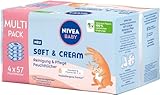 NIVEA BABY Soft & Cream Feuchttücher, Baby Feuchttücher zur sanften...