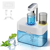 Mundwasser Spender, 550 ML Mundspülung Spender mit 2 Magnetbechern,...