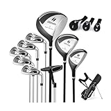 GYMAX komplettes Herren Golfschläger Set, 9 teiliges Golf Set...