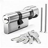 MANICAF Knaufzylinder 30/30, Euro-Zylinder-Schloss, Schließzylinder mit...