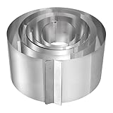 Frcctre 5 Stück Edelstahl-Kuchenringe, 15,2 bis 30,5 cm, verstellbare...