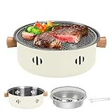 BSDLZCH tragbarer Holzkohlegrill, 1pc Mini BBQGrill Multifunktionaler...