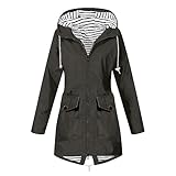 Mrat Wasserdichte Jacke für Damen, Outdoor, winddicht, Regenjacken mit...