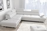 Ecksofa Galaxy 225x280 cm aus Echtleder – Ledersofa mit Schlaffunktion...