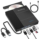 Vemfay CD Laufwerk Extern USB, DVD Brenner USB 3.0 Typ-C CD DVD +/-RW...