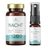 SOLVISAN Melatonin Set mit hochdosiertem Einschlafspray und Baldrian...