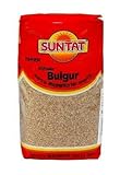 SUNTAT Bulgur-Weizengrütze fein,dunkel , 2er Pack (2 x 1 kg Packung)