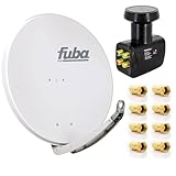 Digital Sat-Anlage Fuba DAA 850 G Satellitenschüssel Grau 85x85cm +...